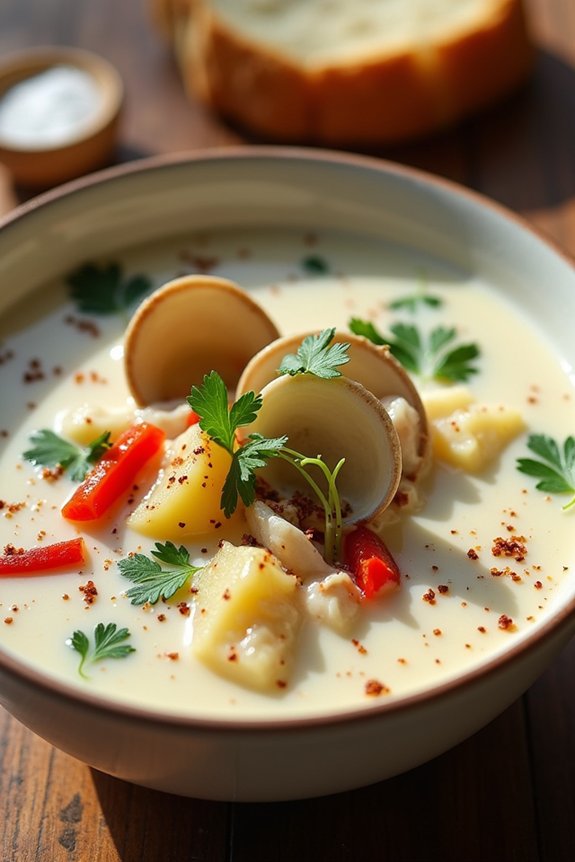coconut milk clam chowder recipe