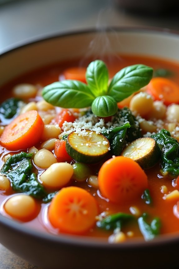 collagen rich nutritious minestrone soup