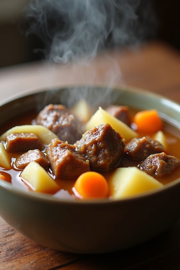 comforting beef and cabbage stew