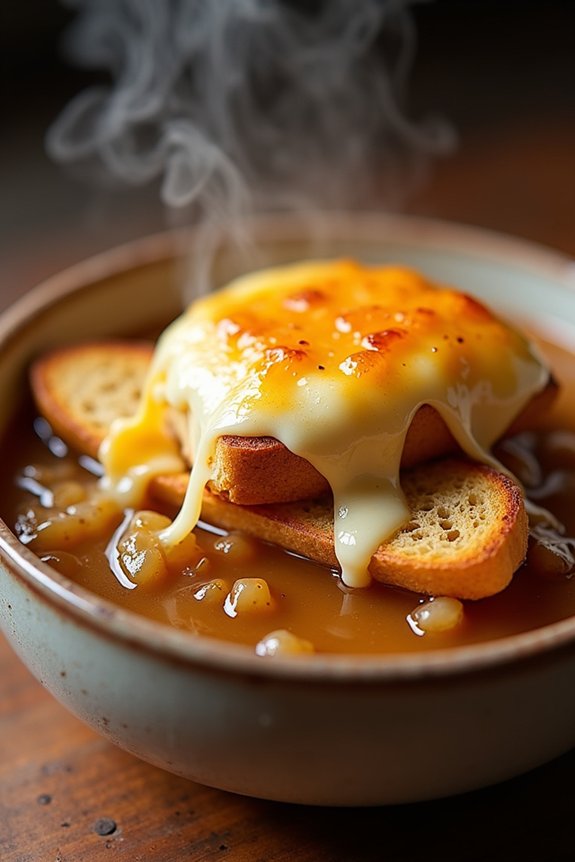 comforting caramelized onion soup