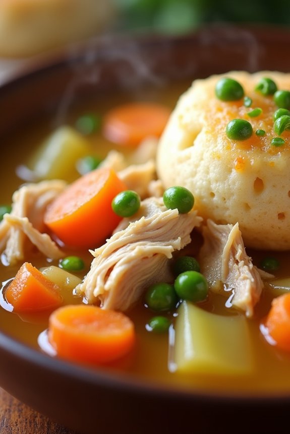 comforting chicken and dumplings