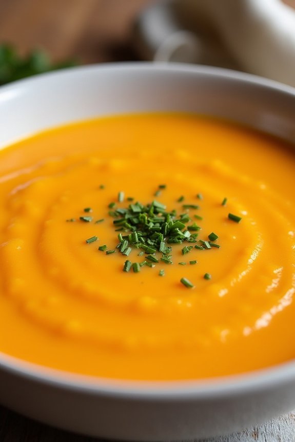 comforting creamy carrot soup