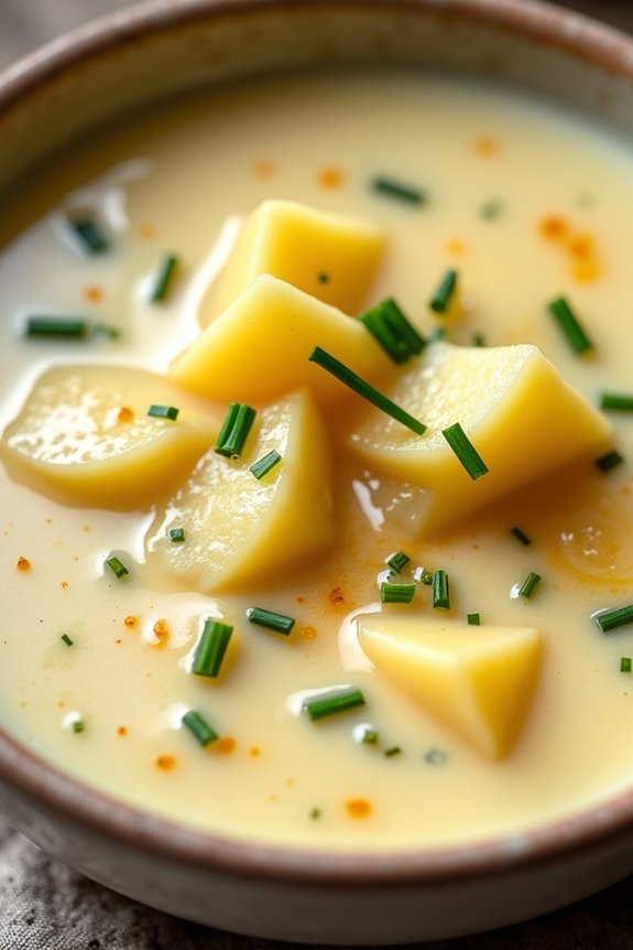 comforting creamy potato chowder