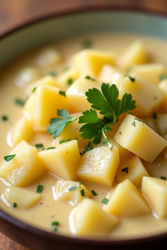 comforting creamy potato stew