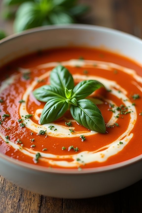 comforting creamy tomato soup