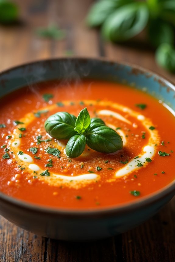 comforting creamy tomato soup