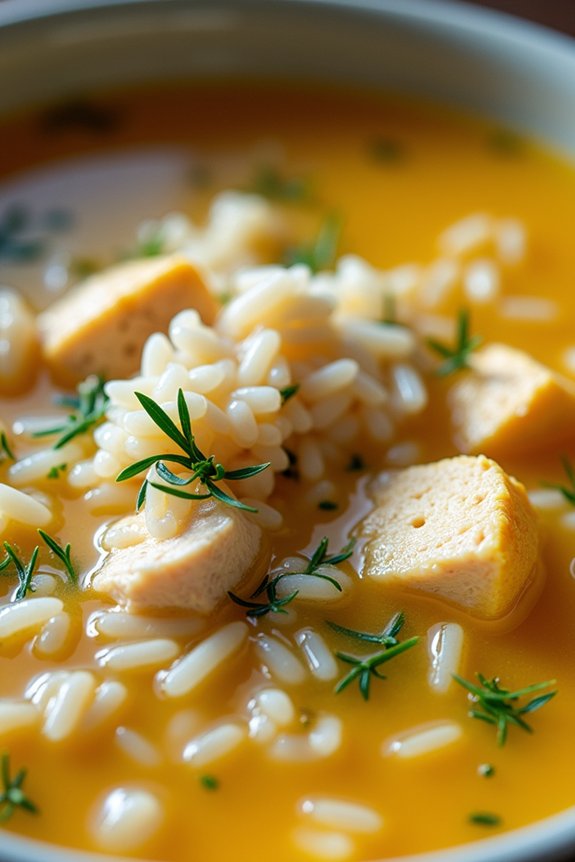 comforting greek lemon soup