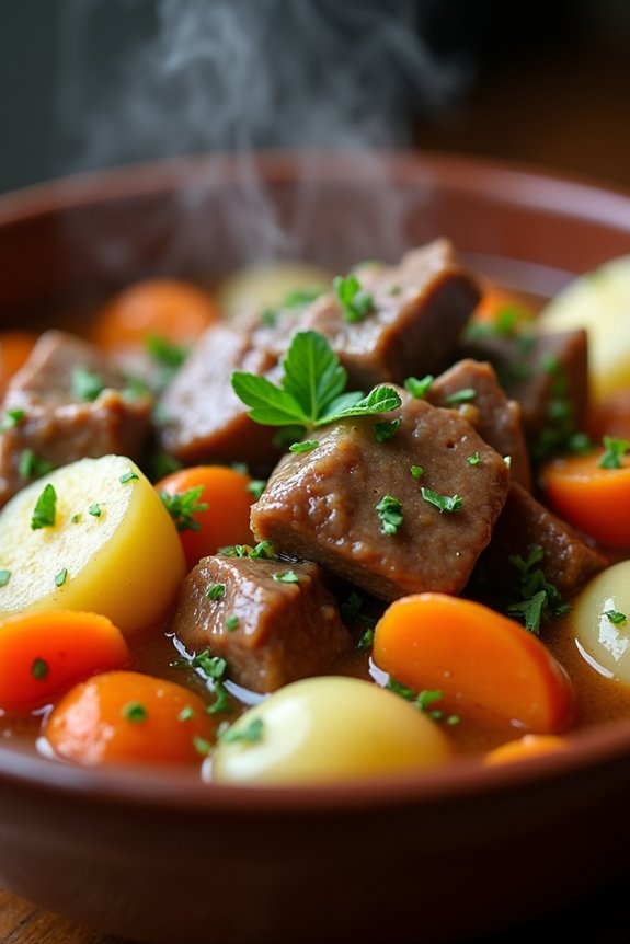 comforting hearty beef stew