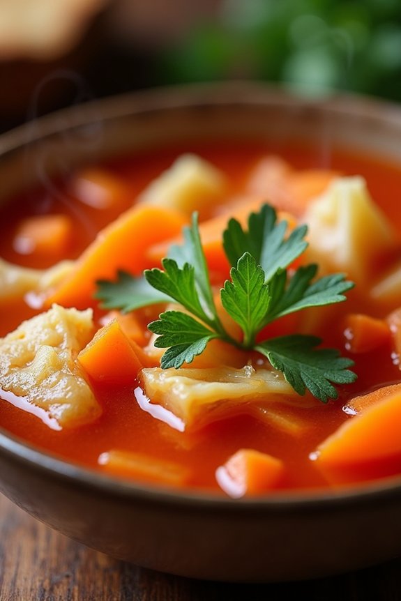 comforting hearty cabbage soup