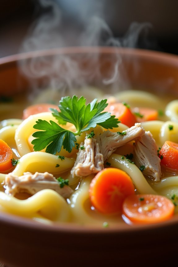 comforting holiday chicken soup