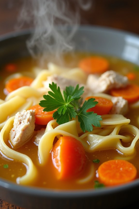 comforting homemade chicken soup