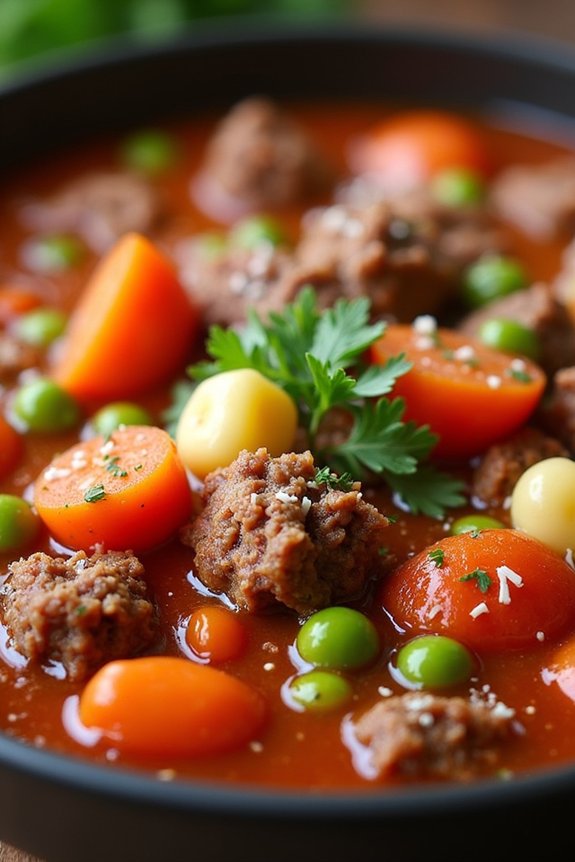comforting italian hamburger stew