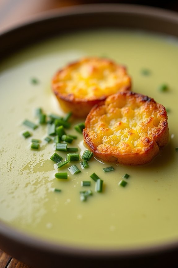 comforting leek potato soup