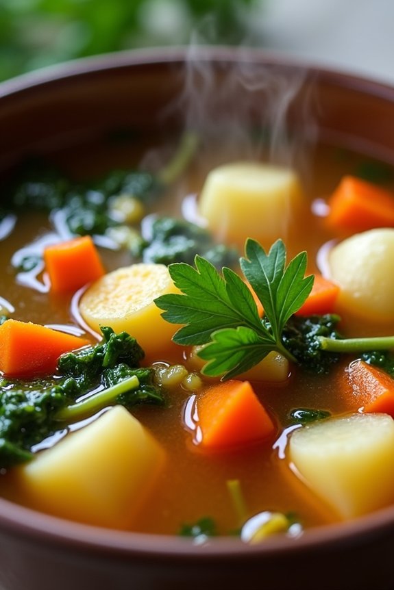 comforting nourishing vegetable soup