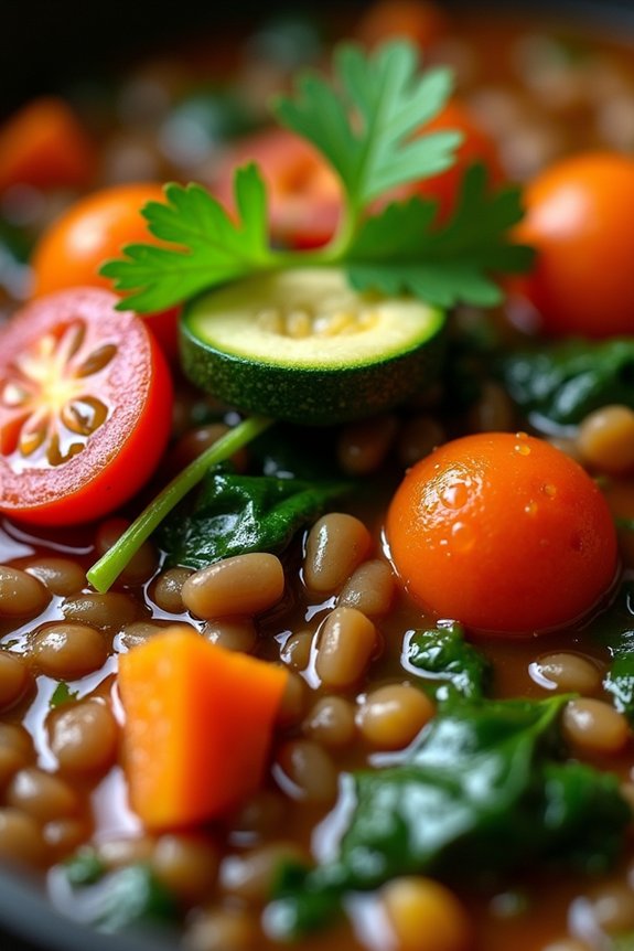 comforting nutritious lentil stew