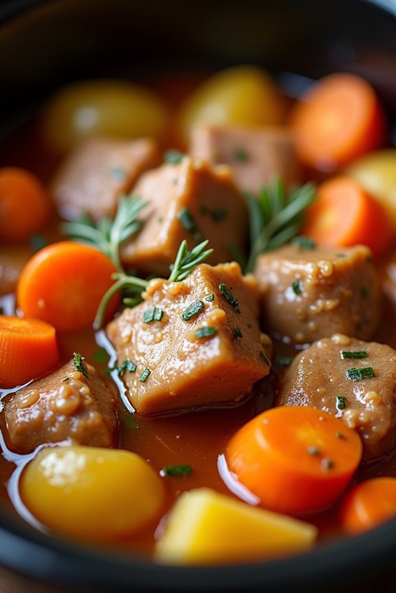 comforting pork apple stew