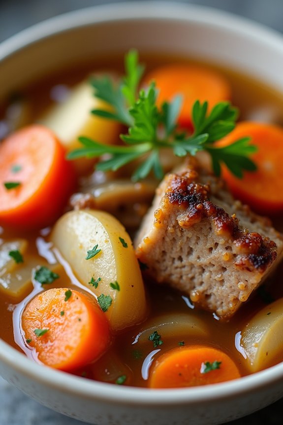 comforting pork apple stew