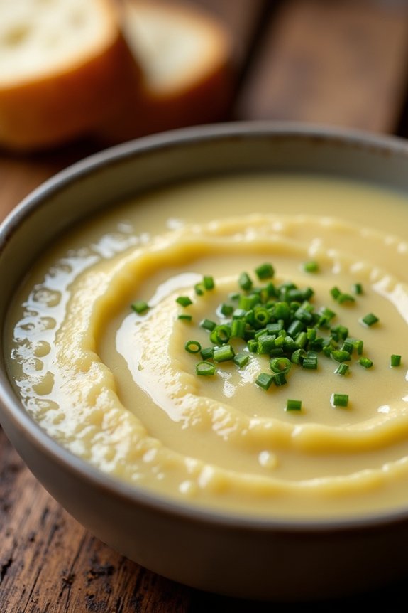 comforting potato leek soup