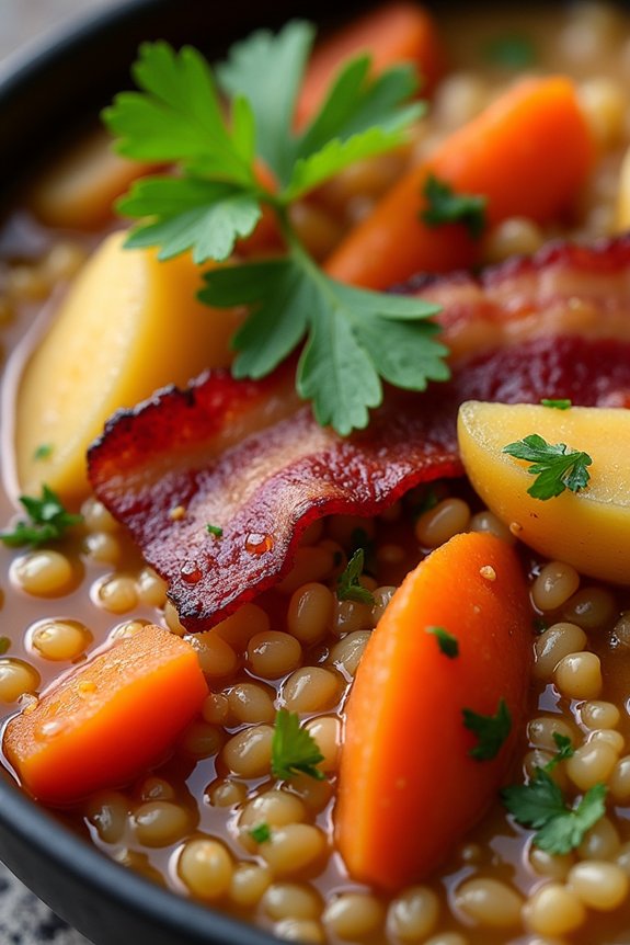 comforting smoky bacon stew