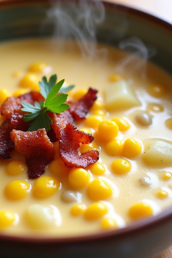 comforting smoky corn chowder
