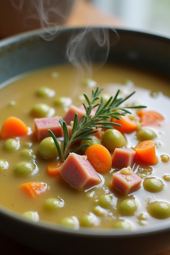 comforting split pea soup