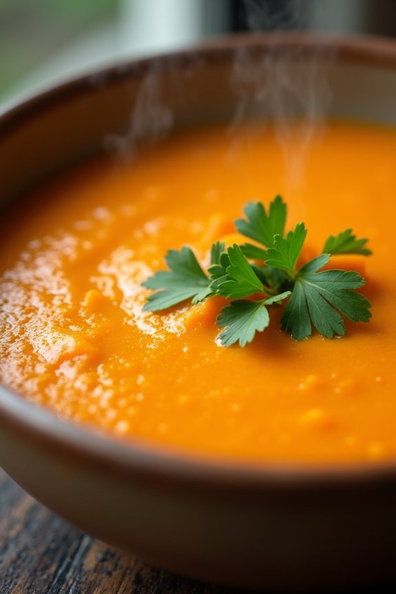 comforting sweet potato soup