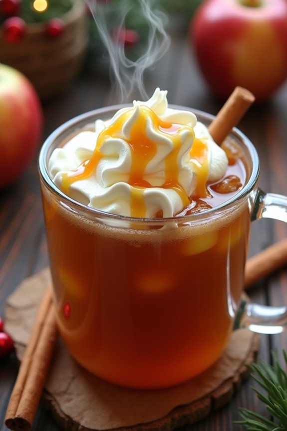 cozy caramel apple cider