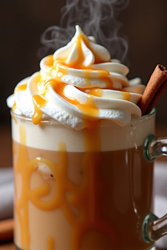 cozy caramel apple drink