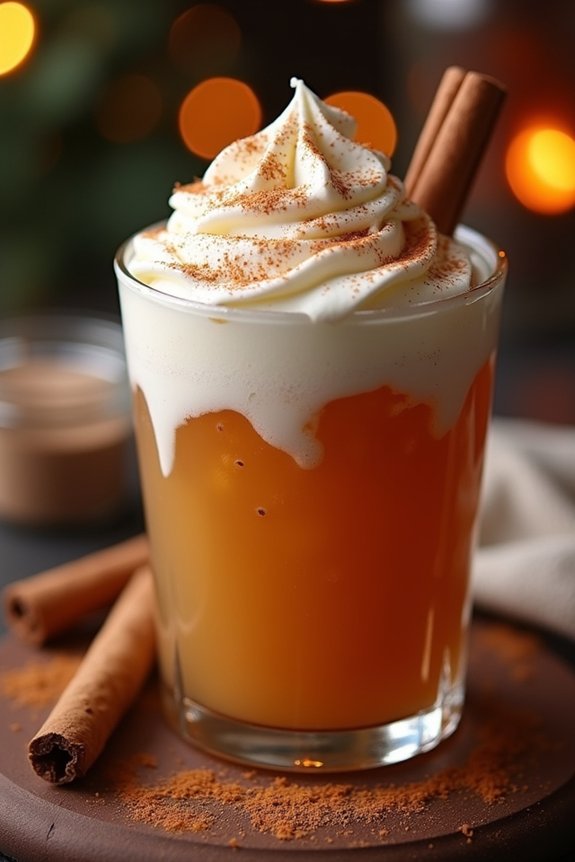 cozy holiday cinnamon mocktail