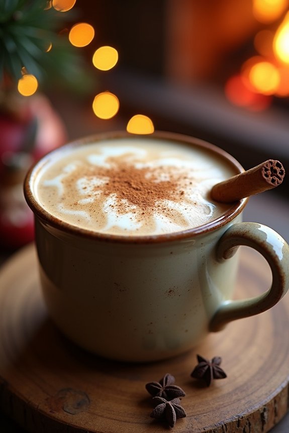 cozy holiday spiced beverage