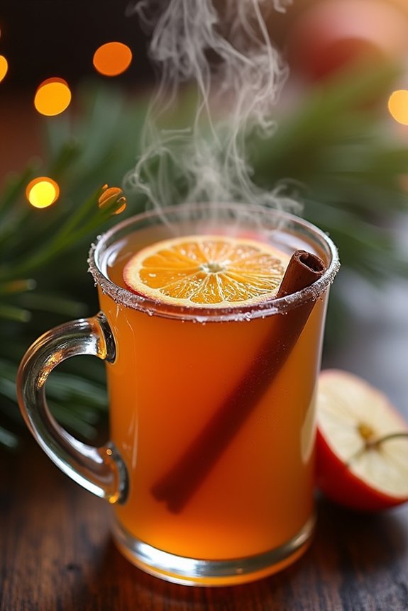 cozy spiced apple cocktail