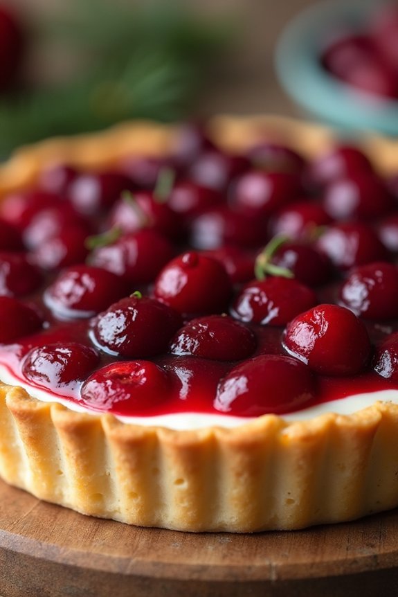 cranberry cream cheese tart