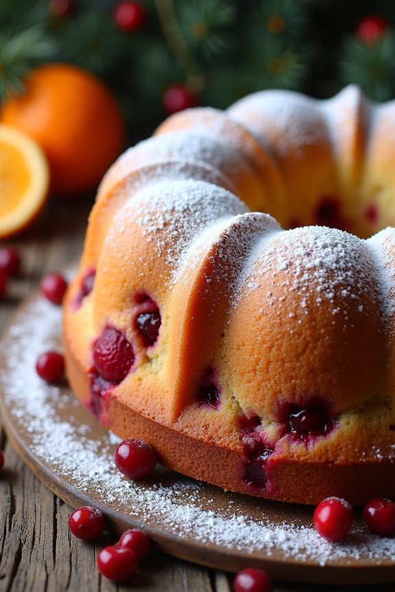 cranberry orange bundt cake