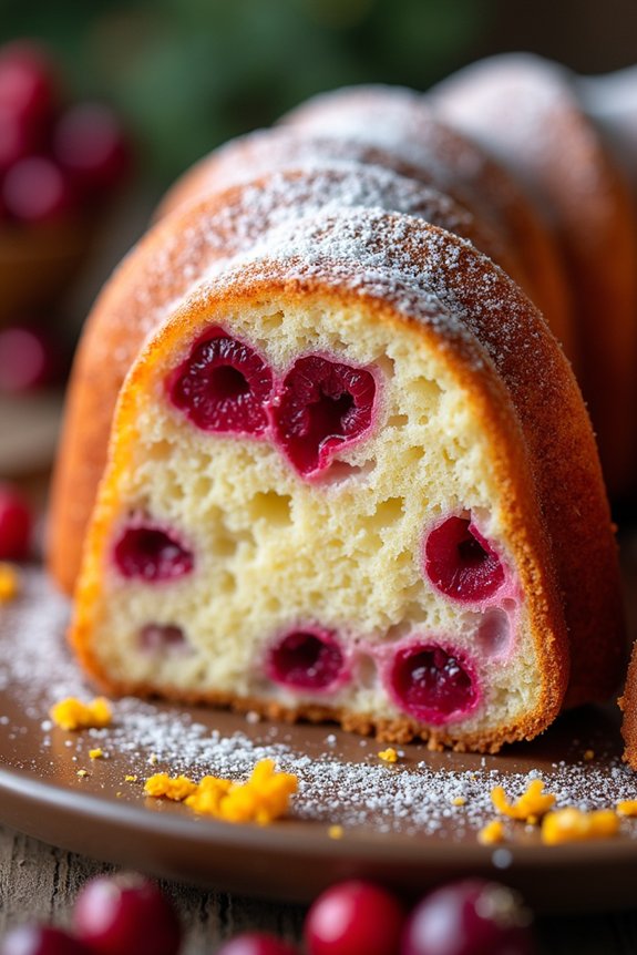 cranberry orange holiday cake
