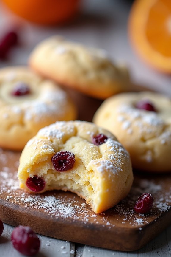 cranberry orange holiday cookies