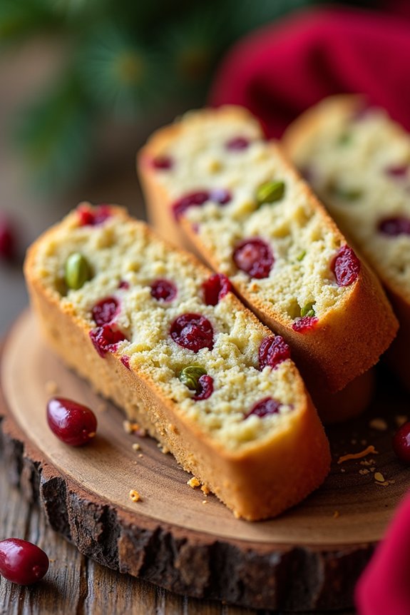cranberry pistachio biscotti delight