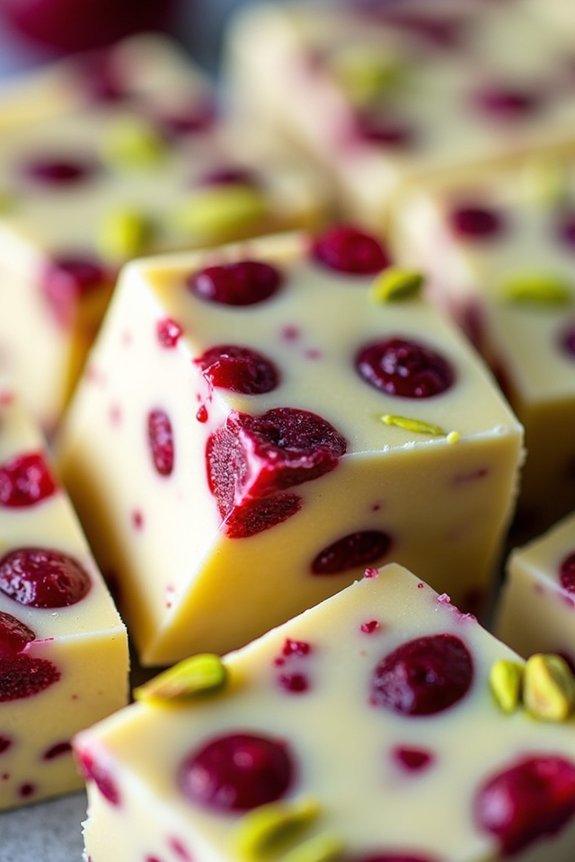 cranberry pistachio fudge recipe