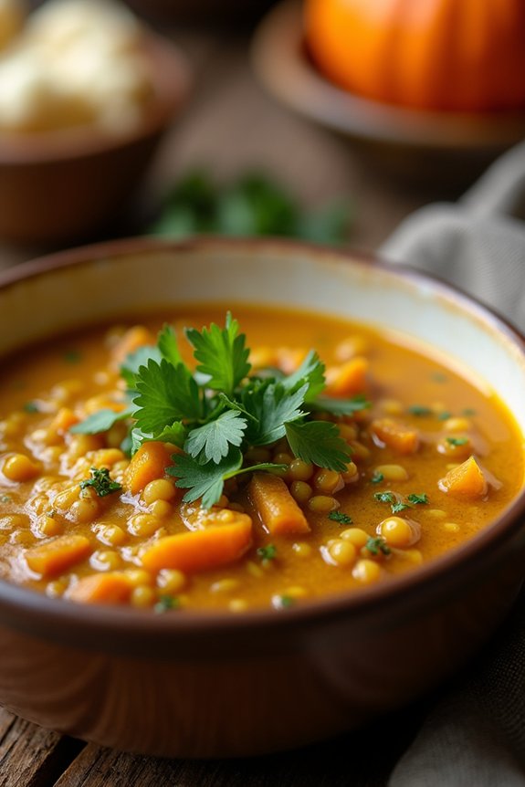 creamy autumn pumpkin stew