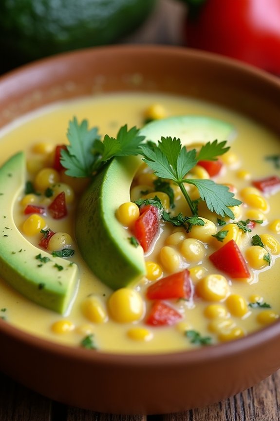 creamy avocado corn stew