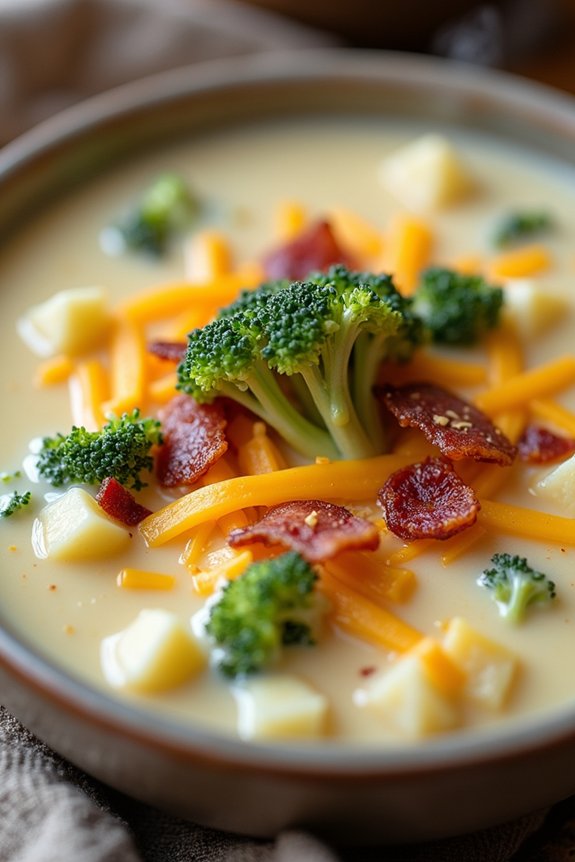 creamy bacon cheddar soup