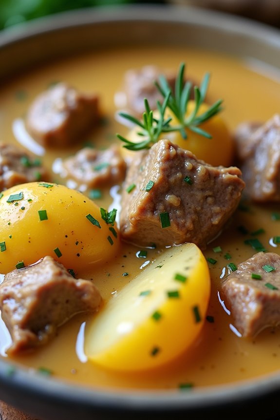 creamy beef potato stew