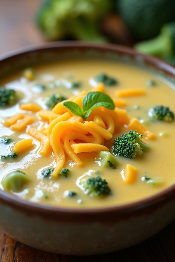 creamy broccoli cheddar soup