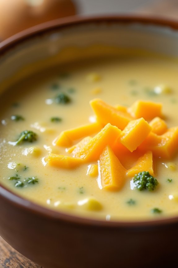 creamy broccoli cheddar soup