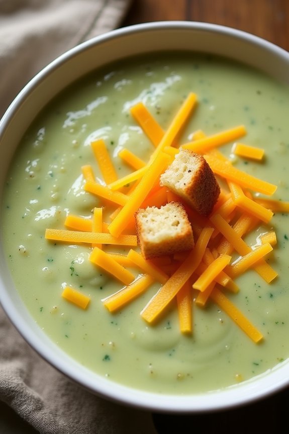 creamy broccoli cheddar soup