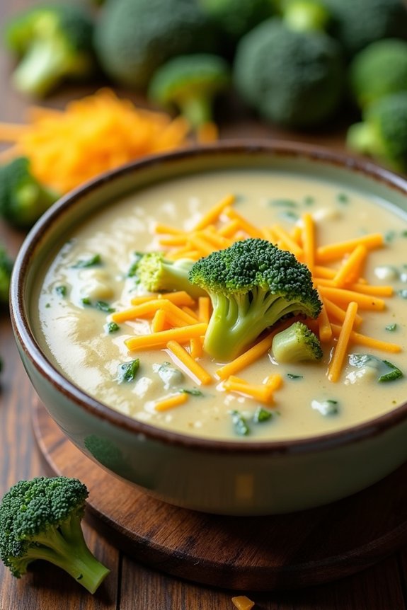 creamy broccoli cheddar soup
