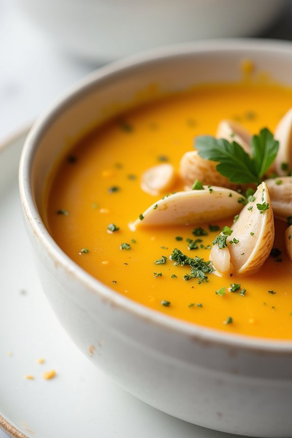 creamy butternut squash chowder