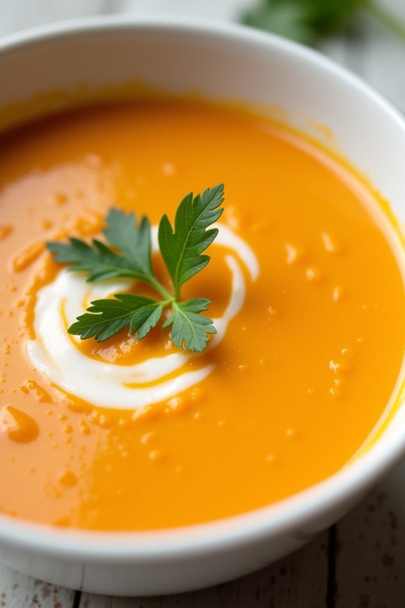 creamy carrot ginger soup