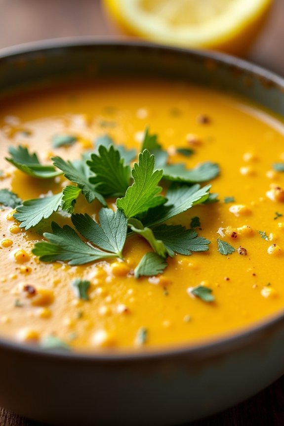 creamy cauliflower curry soup