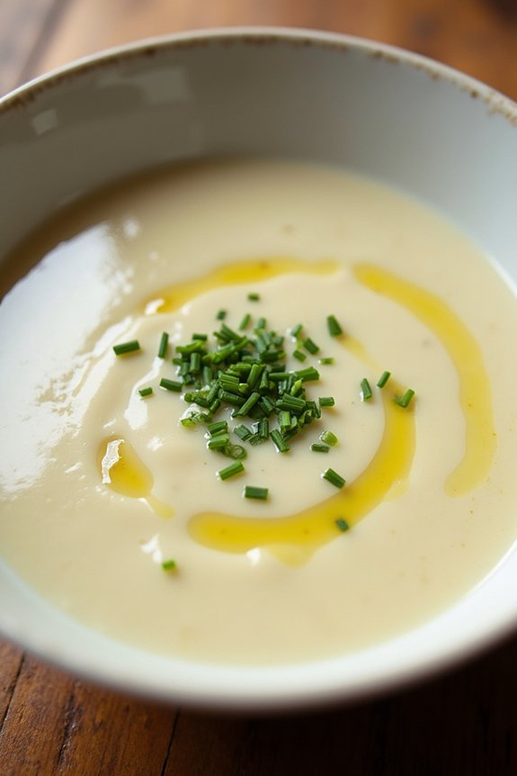 creamy cauliflower leek soup