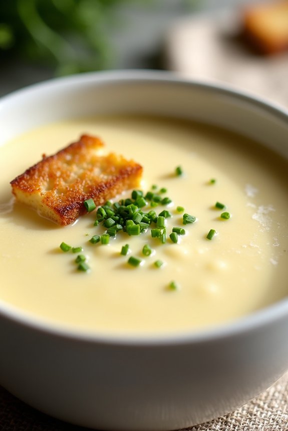 creamy cauliflower leek soup